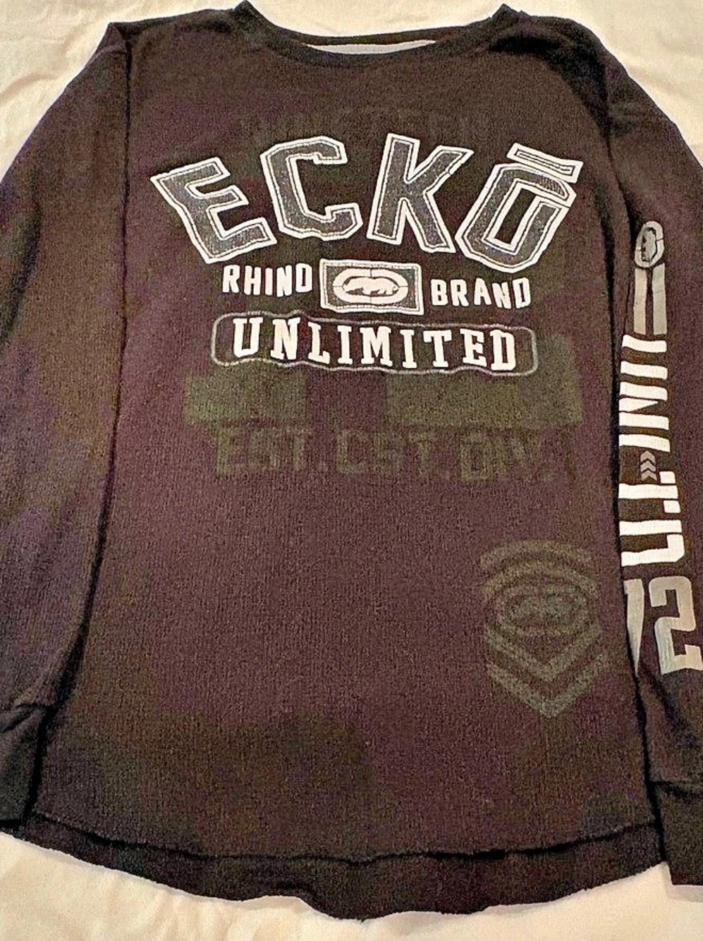 Ecko Unltd. Men's Long Sleeve Graphic Tee Large